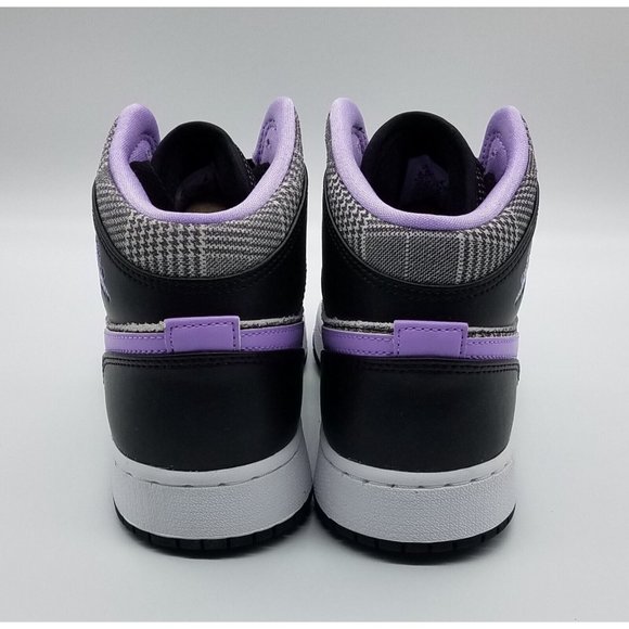 Jordan 1 Mid SE 'Houndstooth' (GS) DC7226-015 - Picture 6 of 10